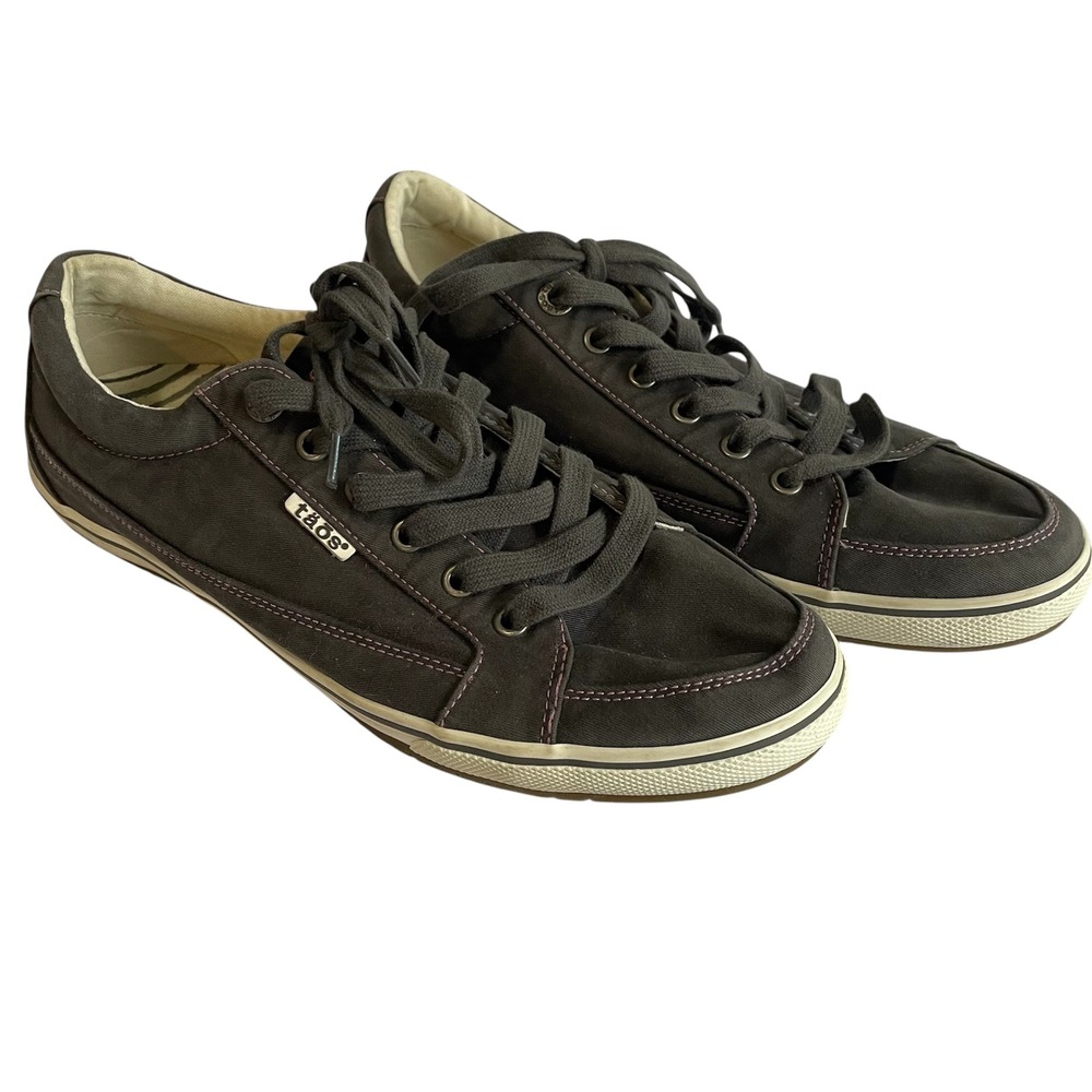Taos MOC Star Canvas Sneakers Gray Casual Lace Up Comfort Shoes Everyday Size 11